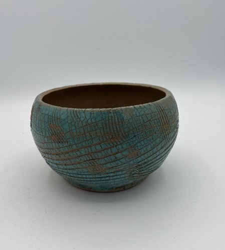 Turquoise brown crackle - turquoise,